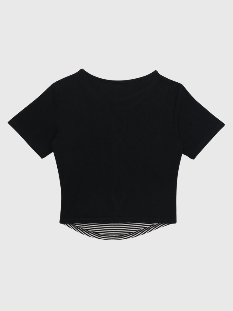 cut out stripe tops