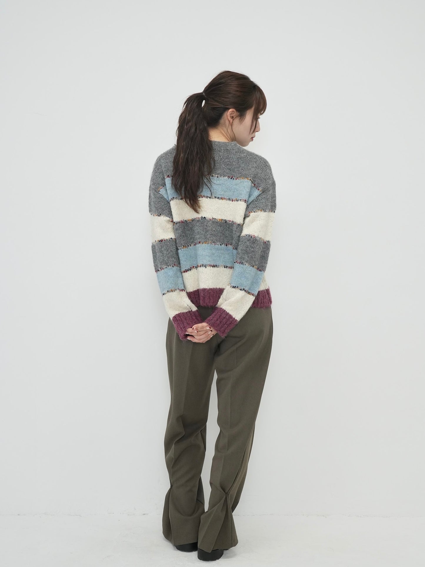 multi border knit