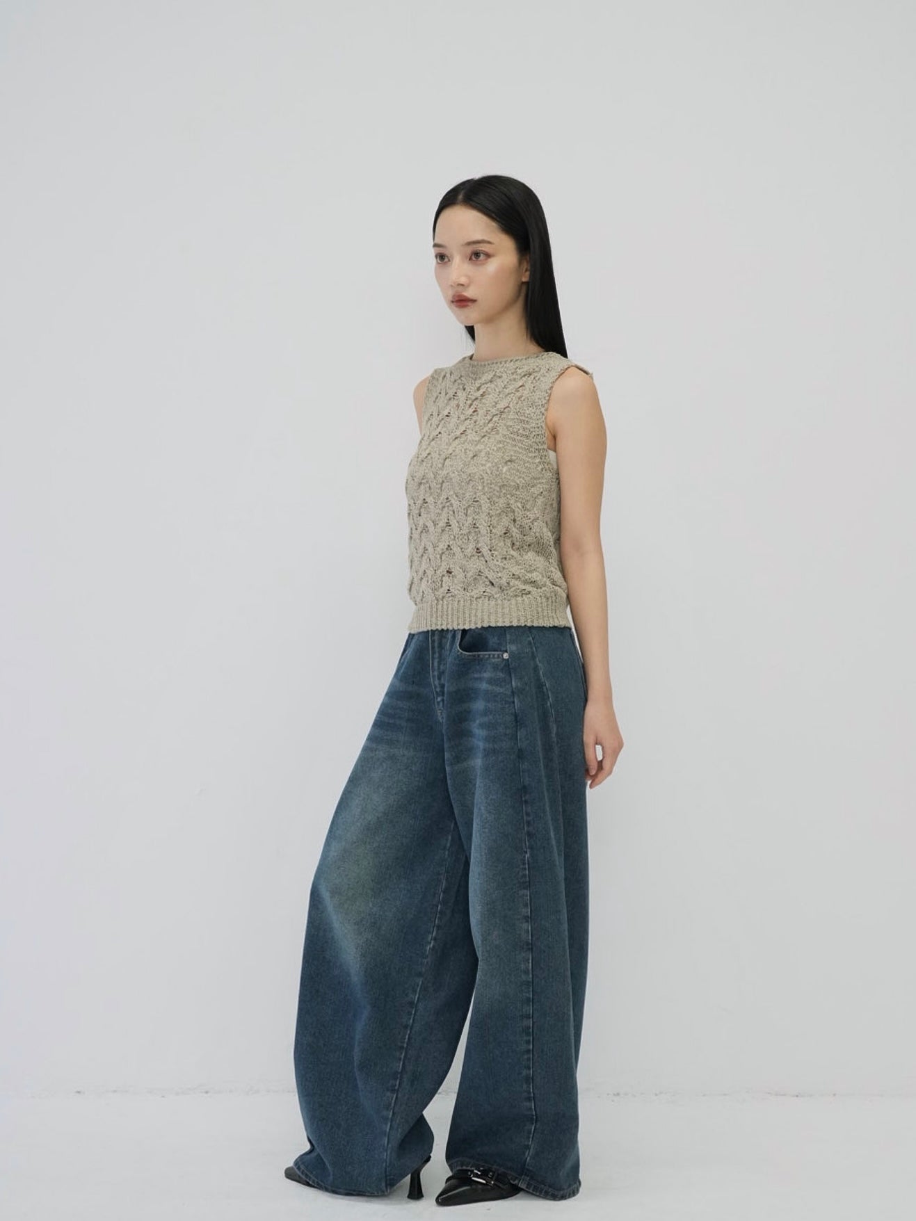 wide cut denim