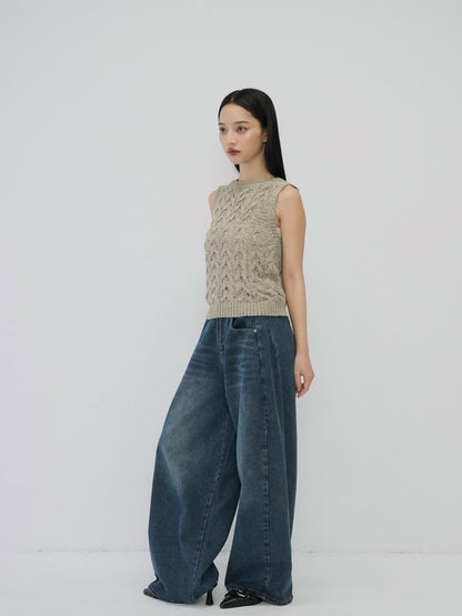 wide cut denim