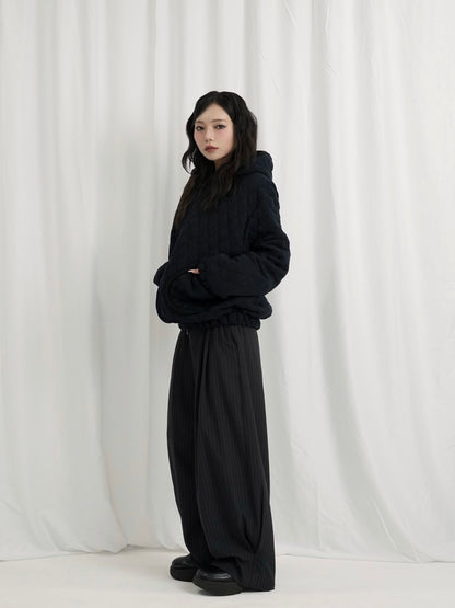 soft quilting hoodie