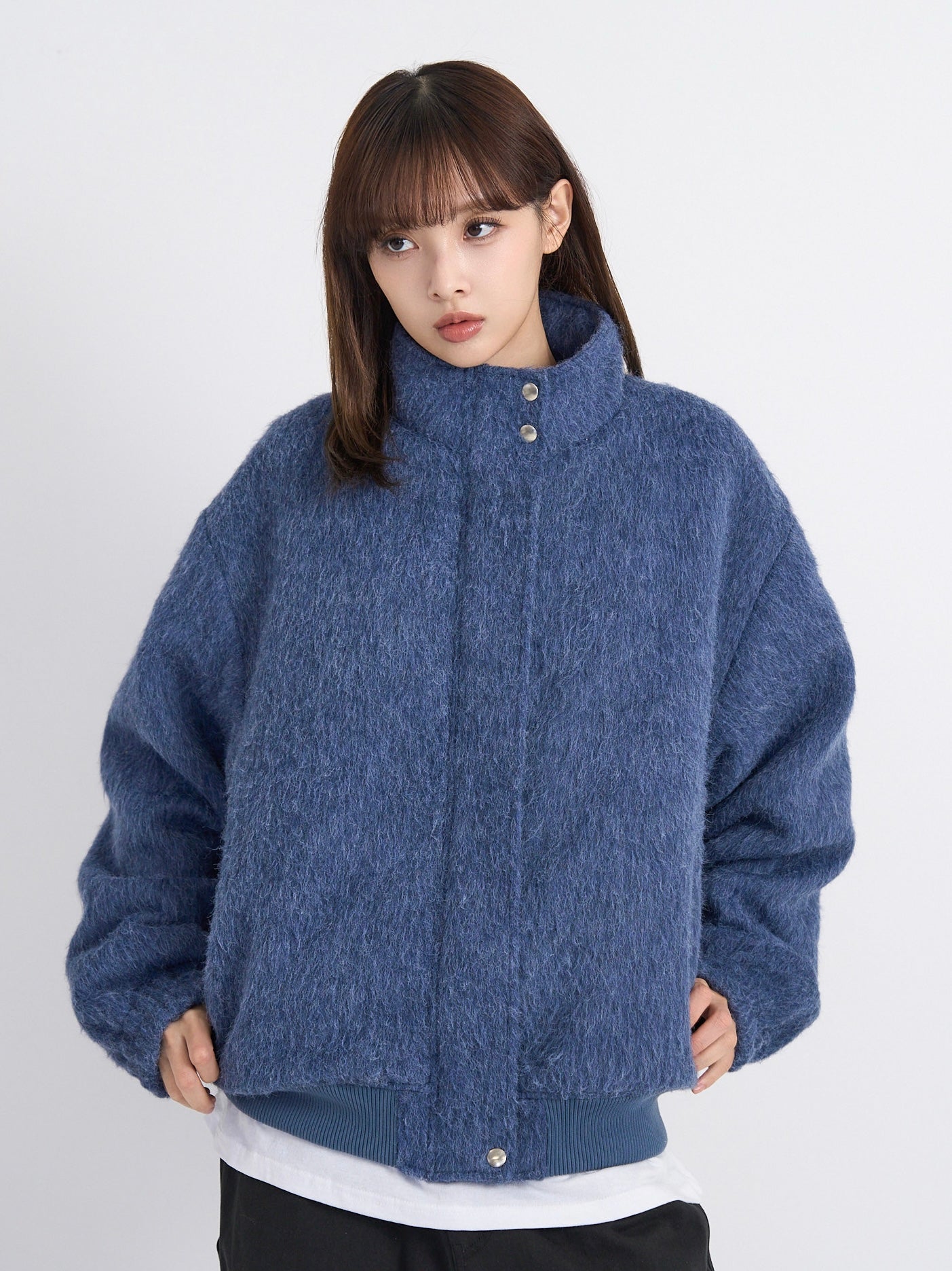 mohair snap blouson – enewdnina