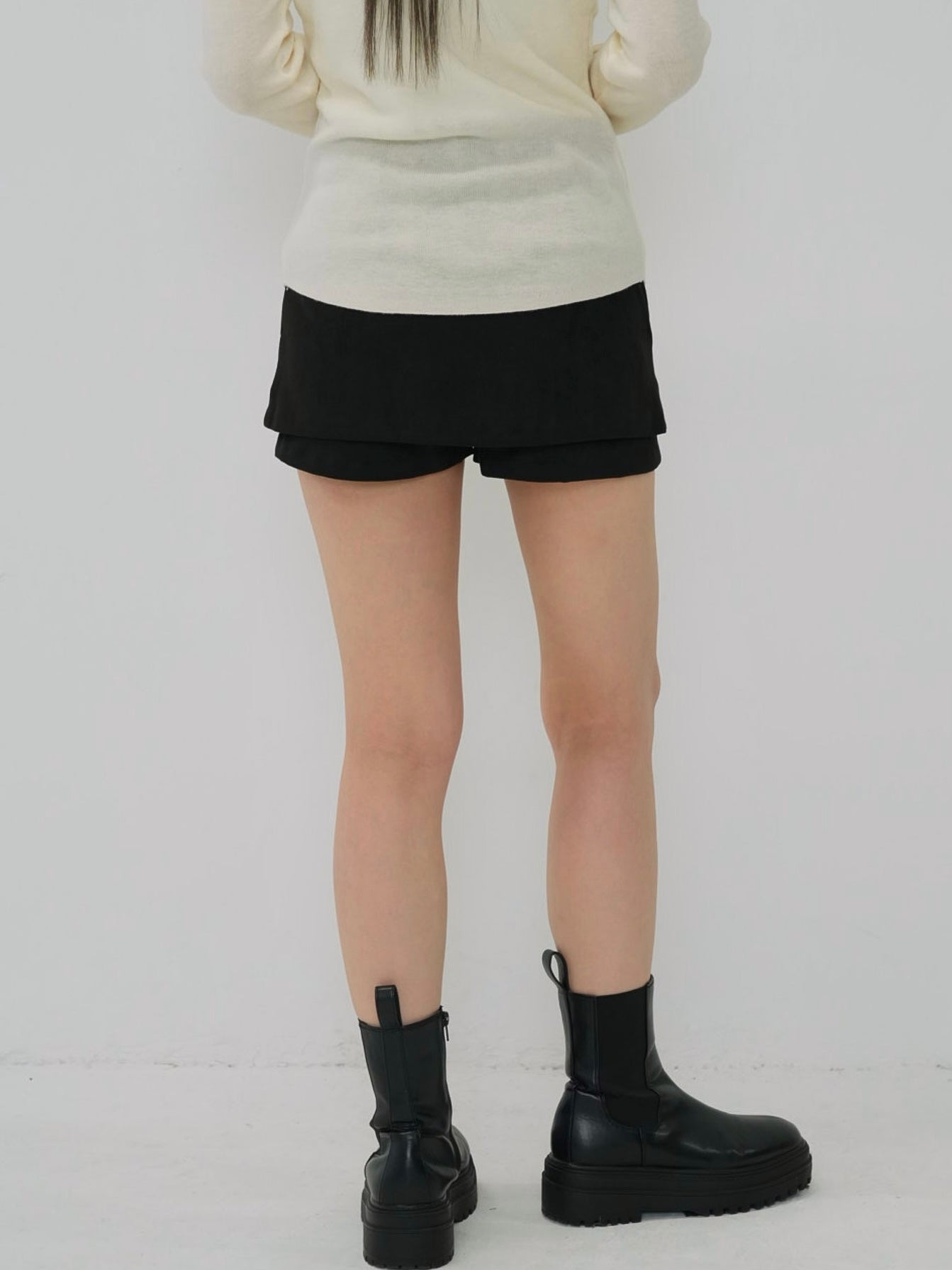 suede mini skirt pants