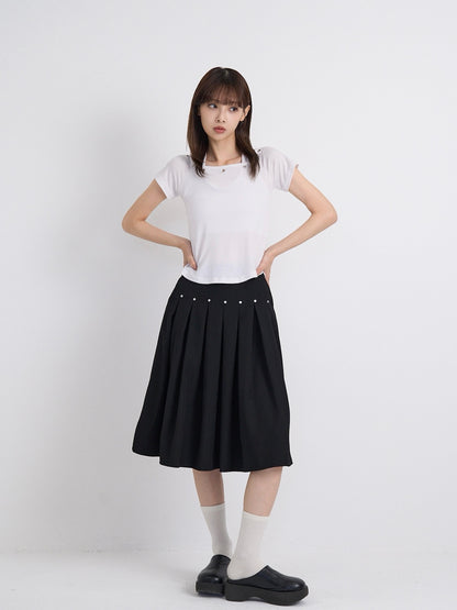eyelet halter layered tops