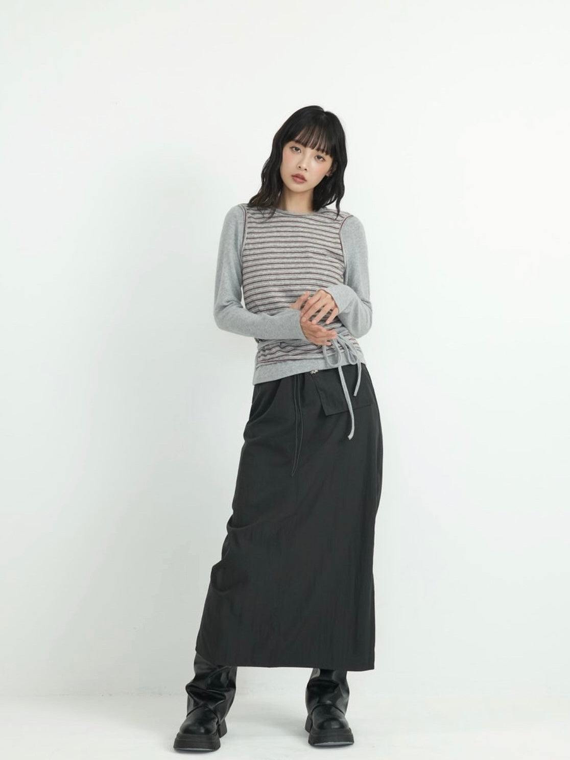 layered border wrap ribbon tops