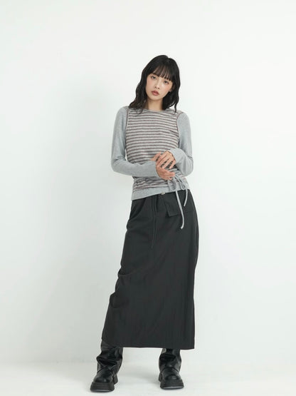 layered border wrap ribbon tops