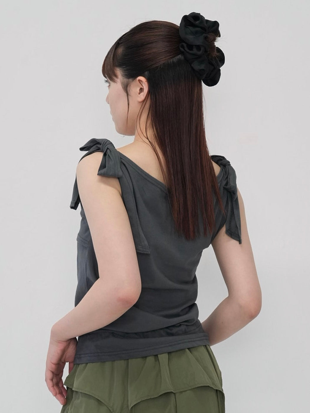 ribbon strap gather tops