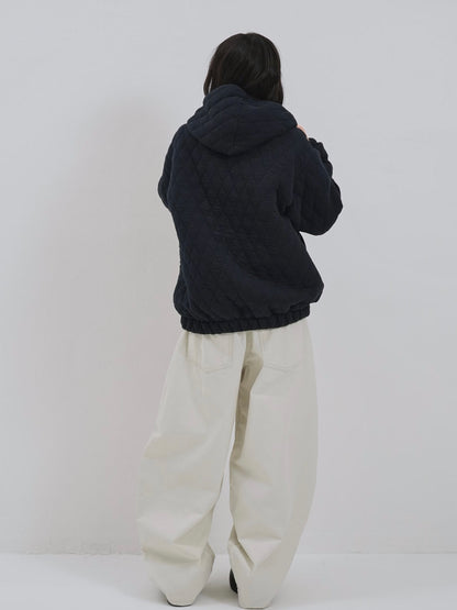 soft quilting hoodie