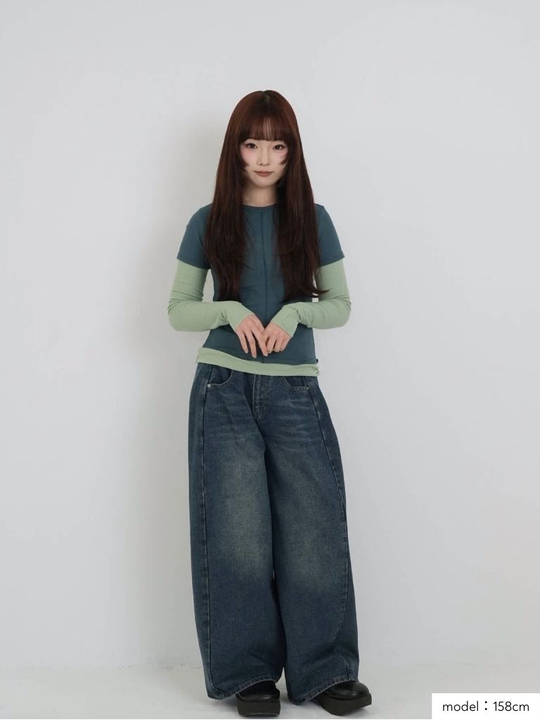 contrast layered tops