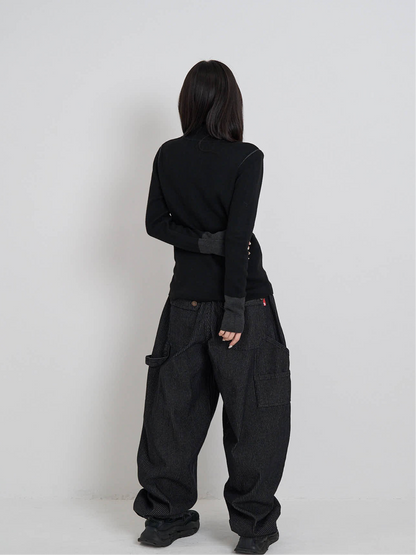 color point turtleneck knit