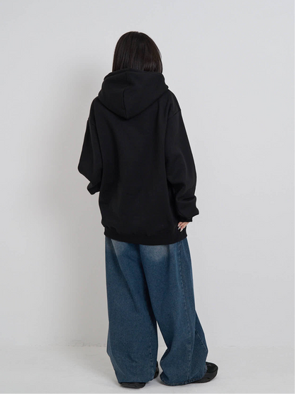 star check patch hoodie