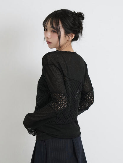 airy open summer knit tops