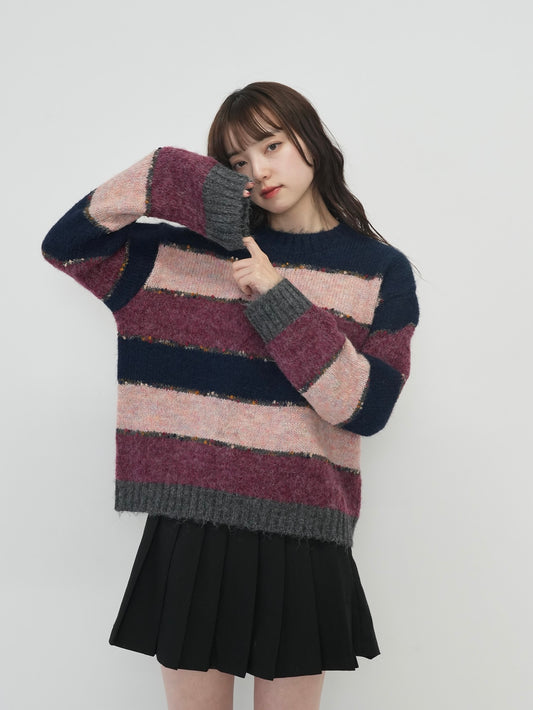 multi border knit