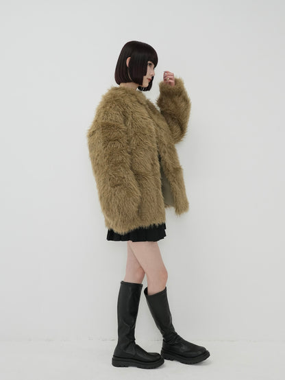 faux fur coat