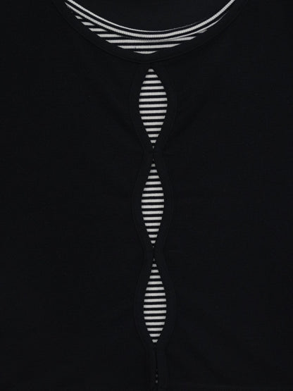 cut out stripe tops