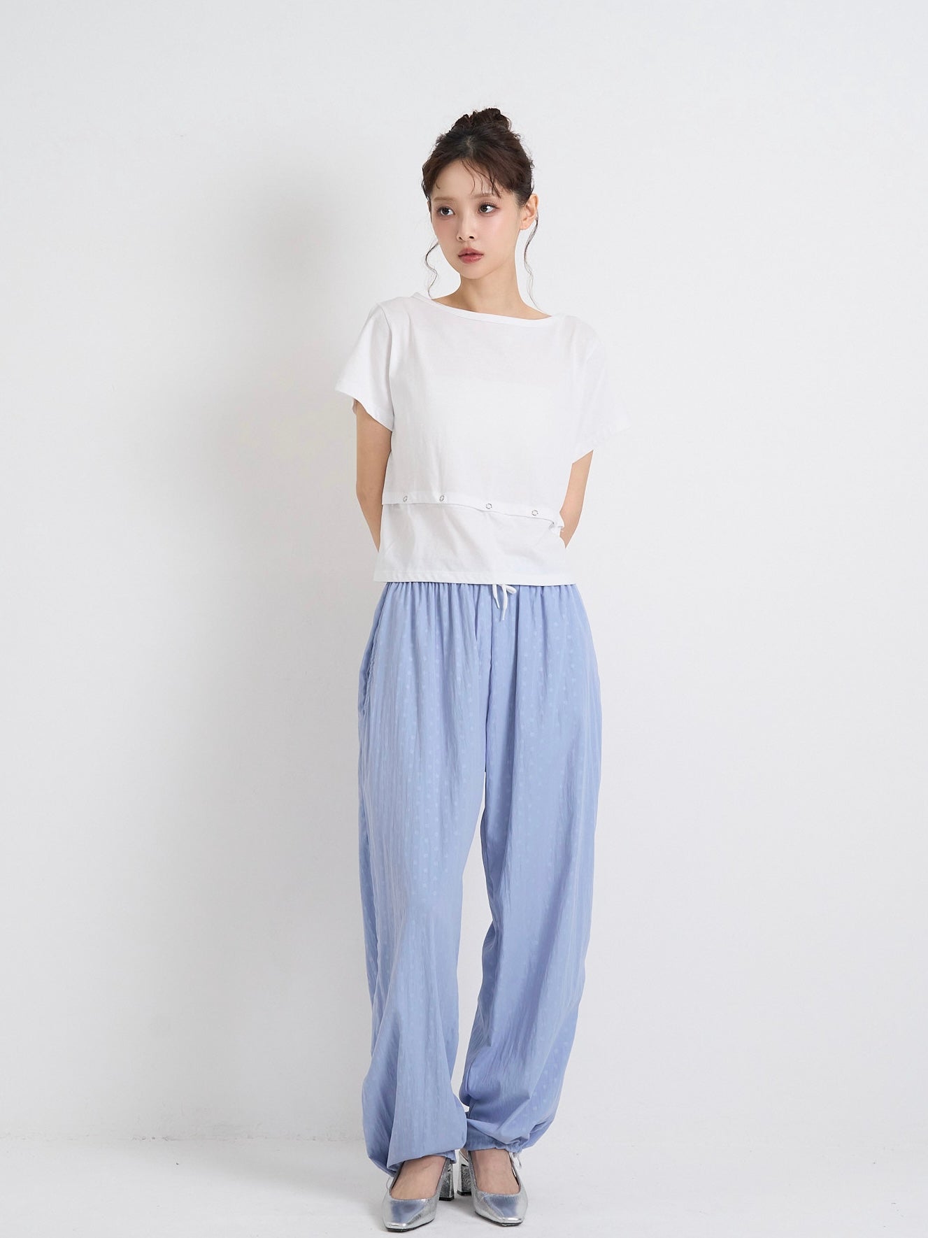 drawstring dot pants