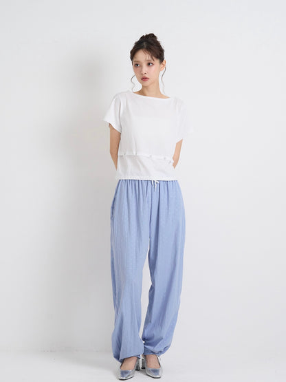 drawstring dot pants