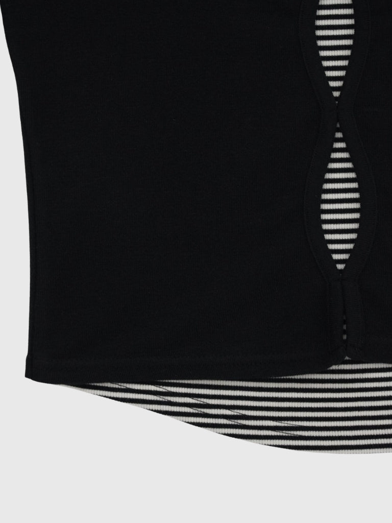 cut out stripe tops