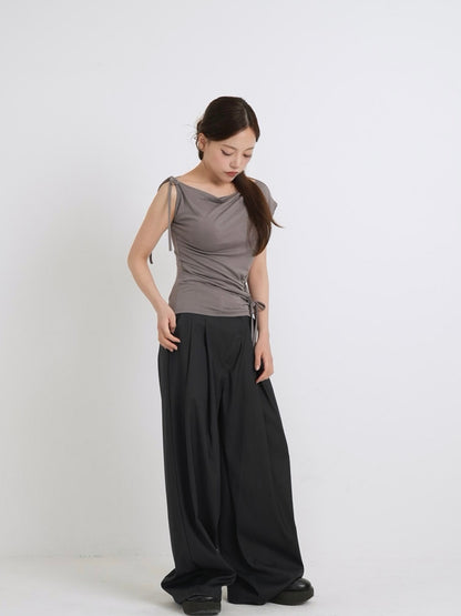 eyelet one shoulder tops