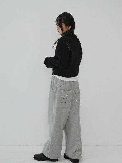 color block two way zip jacket