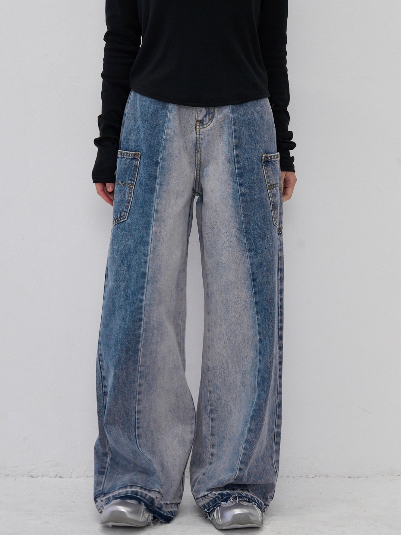 two tone denim
