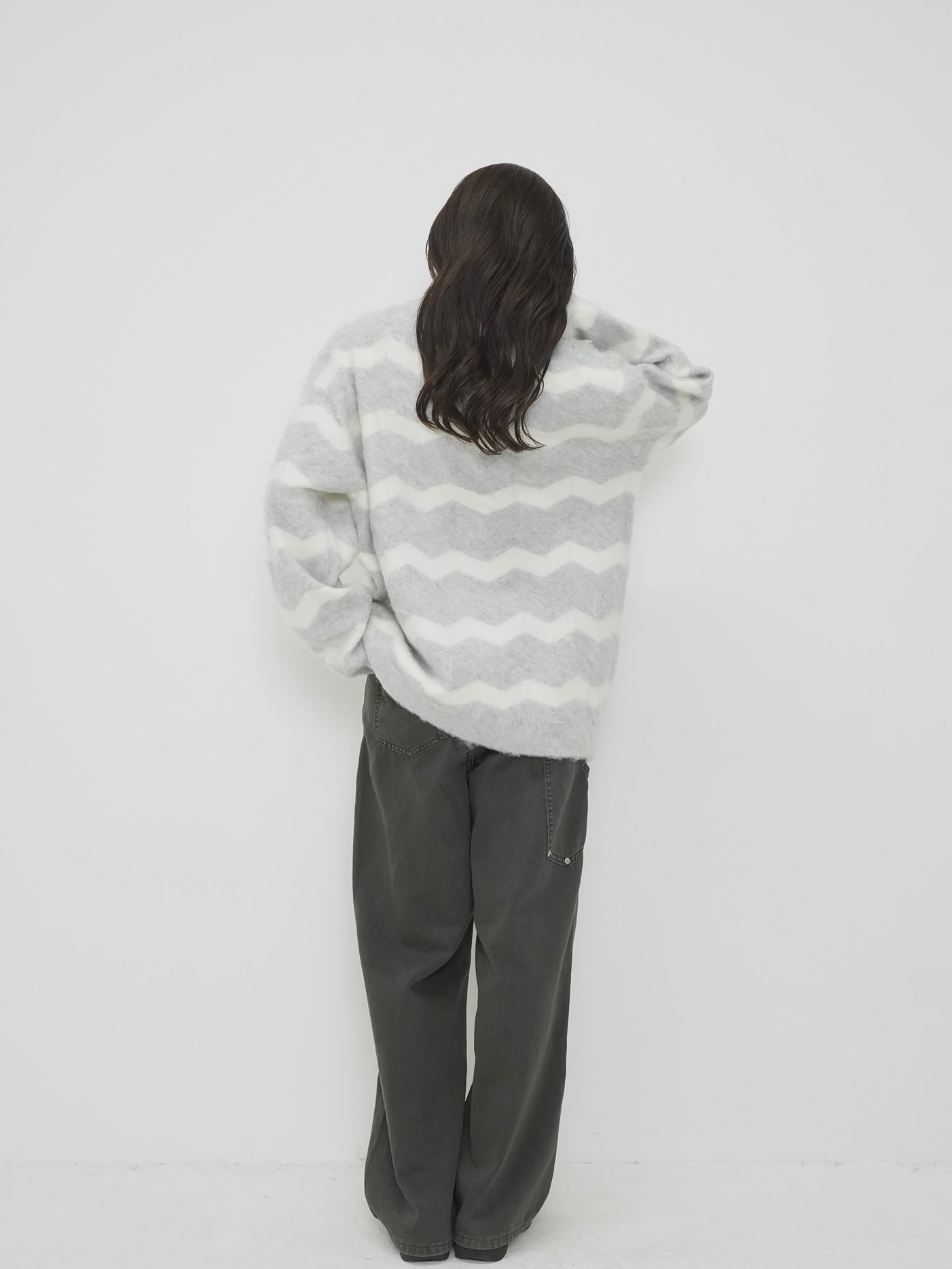 wave mohair knit