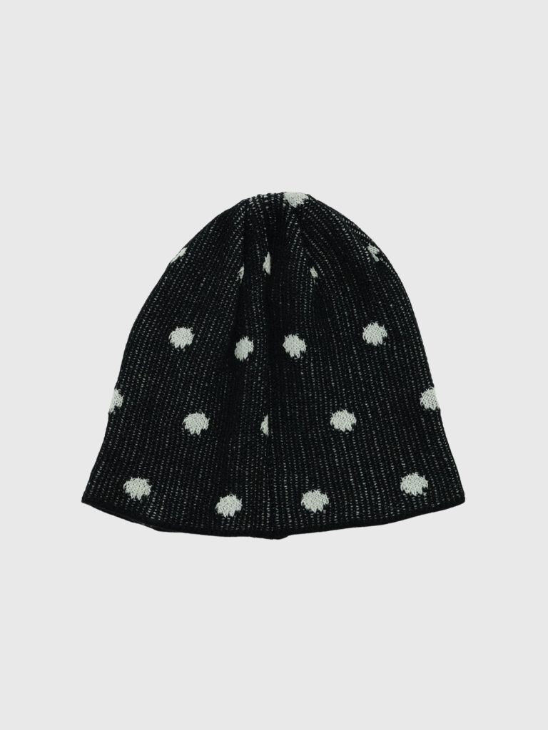 dot knit beanie