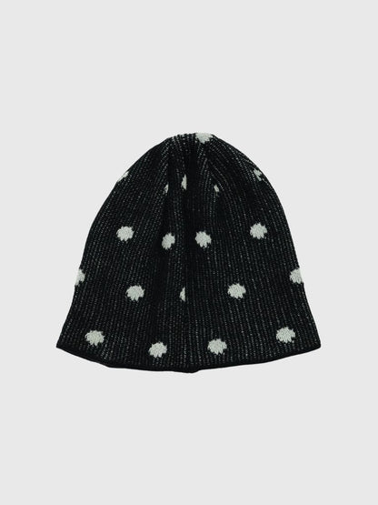dot knit beanie