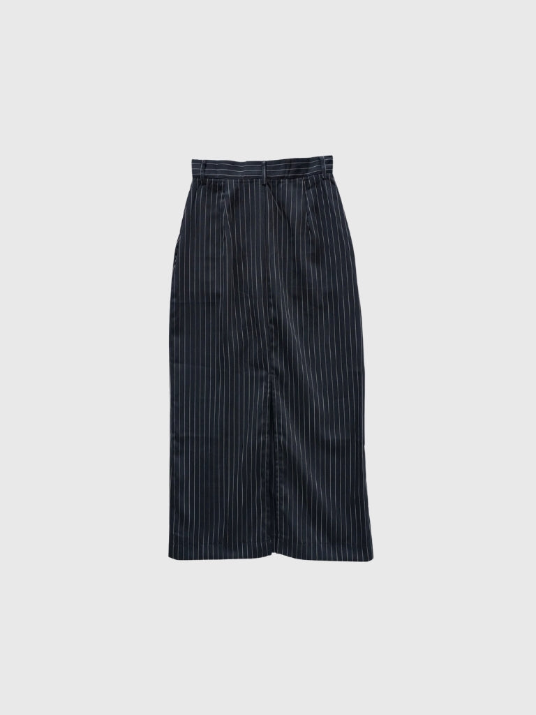 stripe long skirt