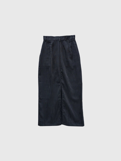 stripe long skirt