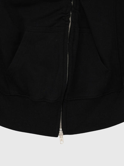 eyelet wave zip tops