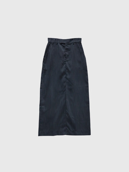 stripe long skirt
