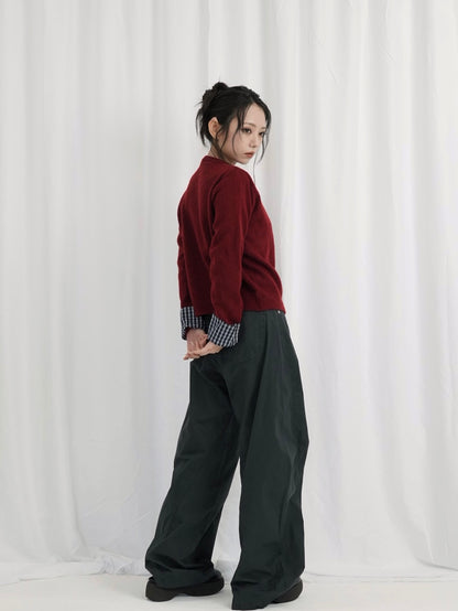 check shirt knit