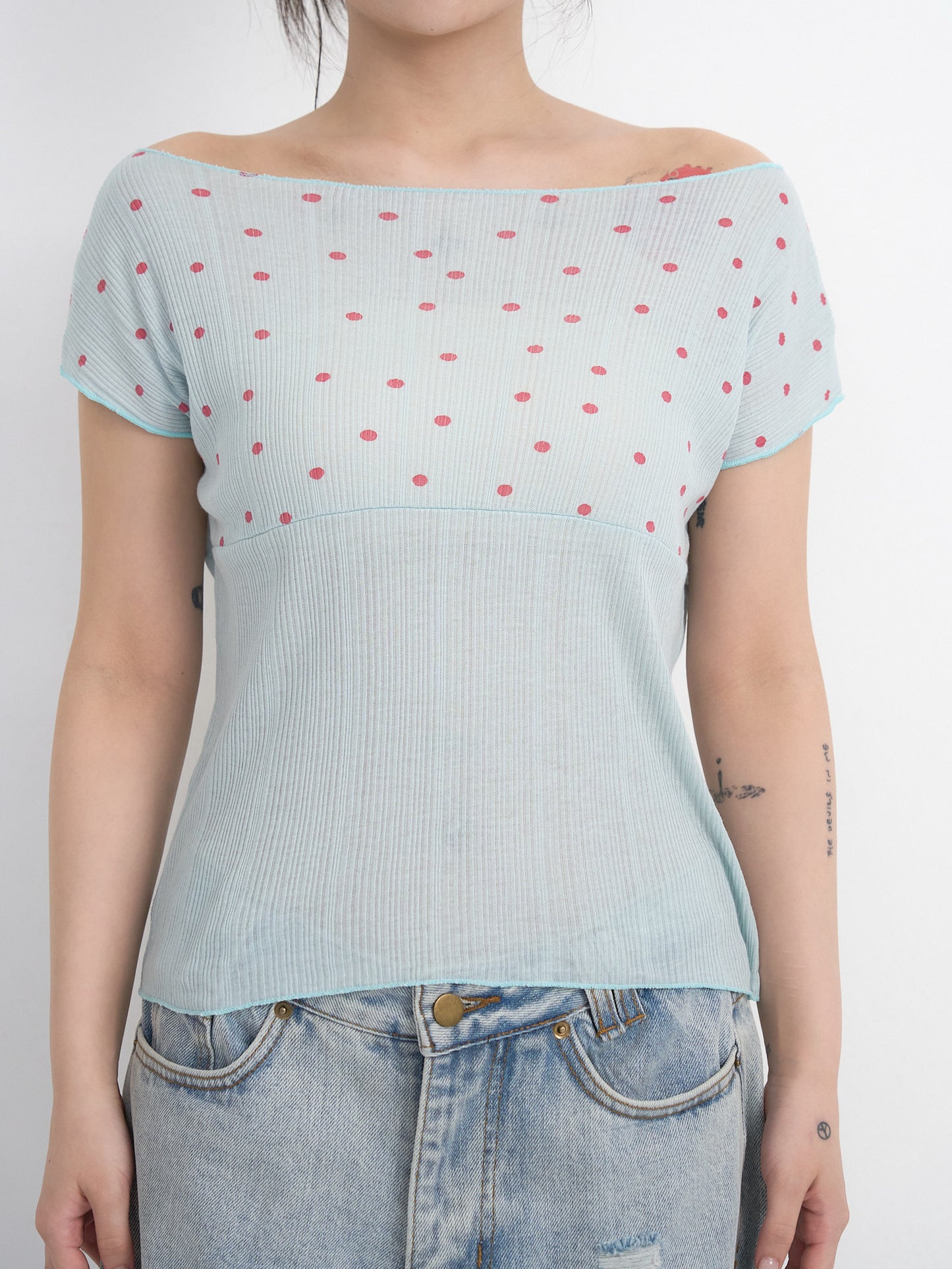 yoke dot rib tops