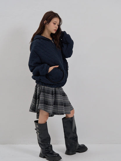 soft quilting hoodie