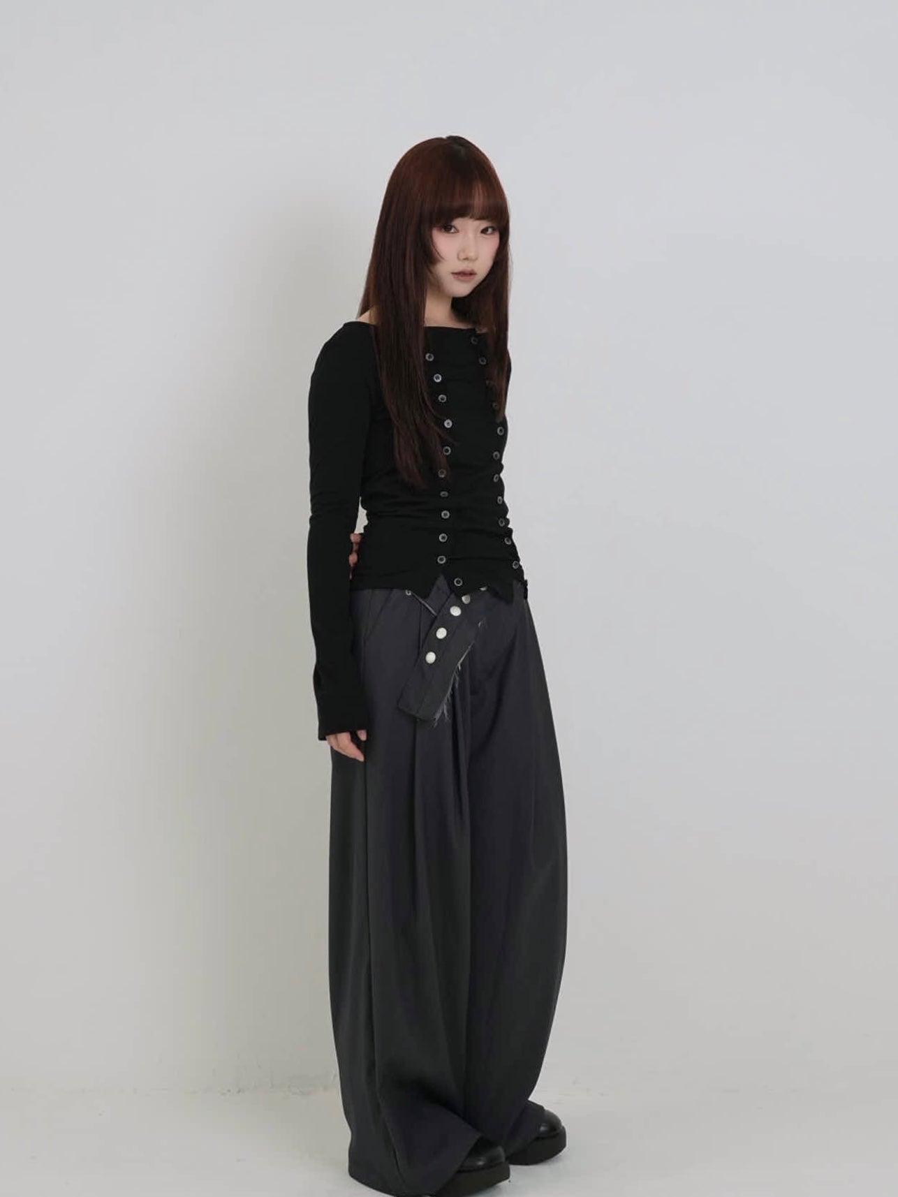 double row button tops