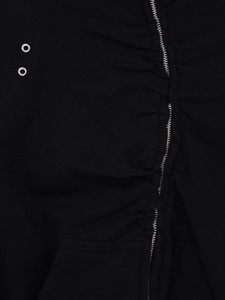 eyelet wave zip tops