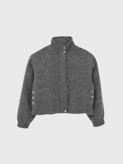 mohair snap blouson