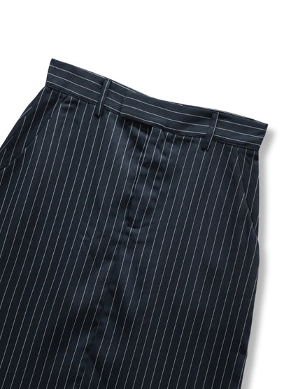 stripe long skirt