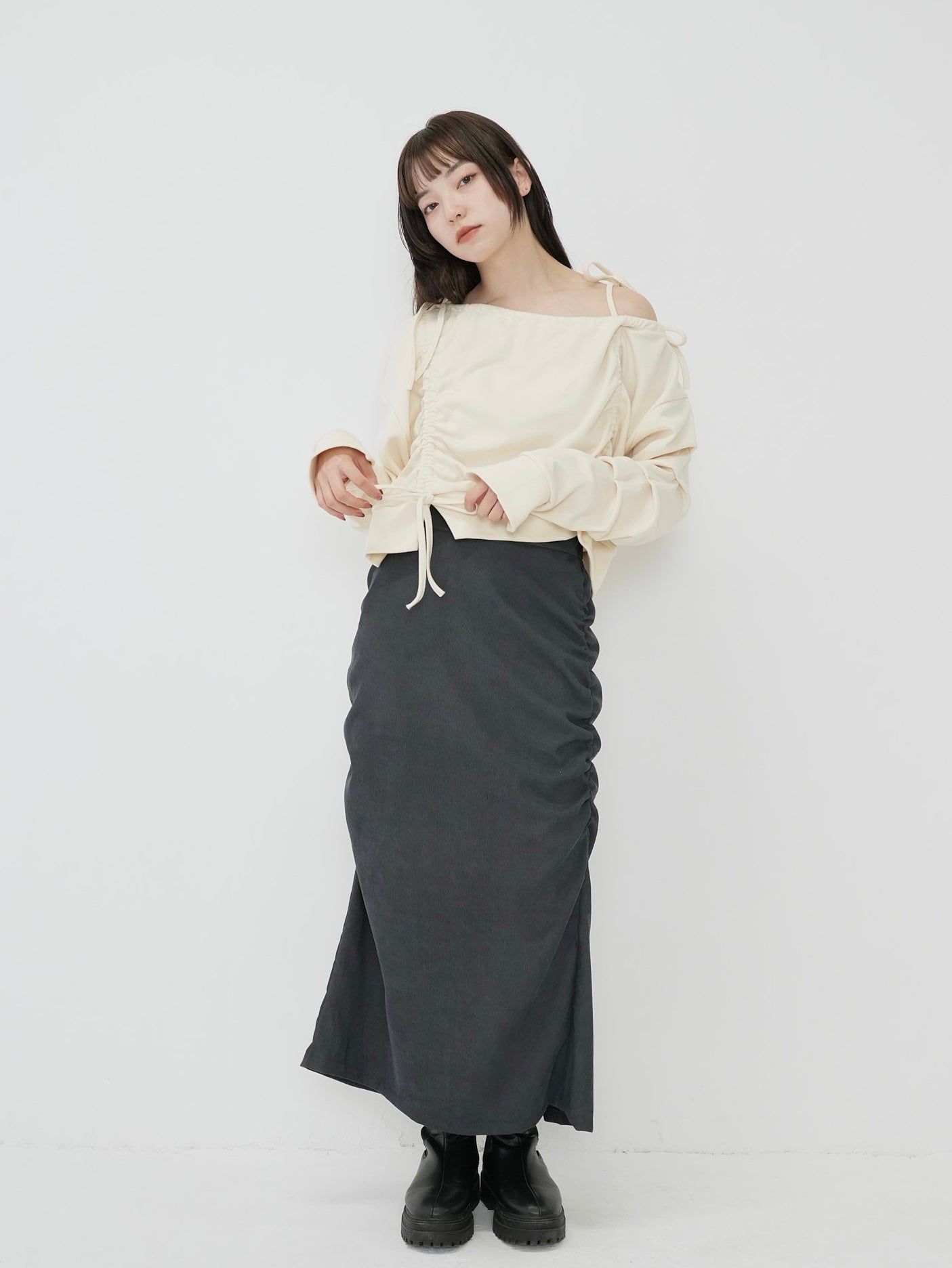 ribbon off shoulder tops