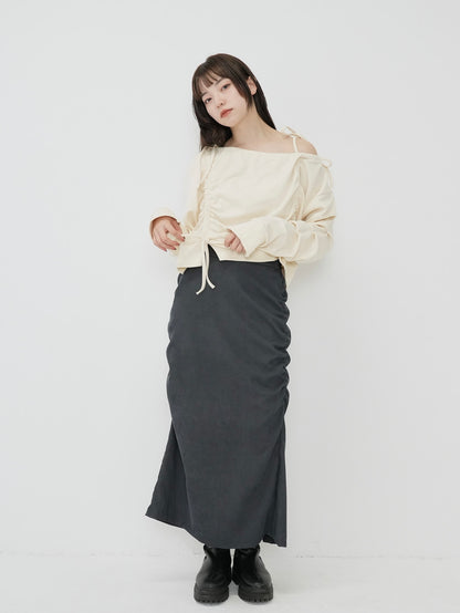 ribbon off shoulder tops