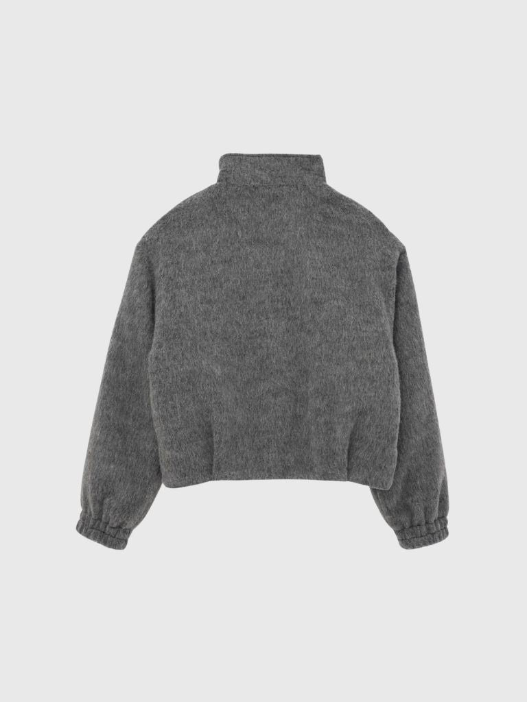 mohair snap blouson