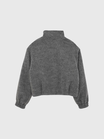 mohair snap blouson