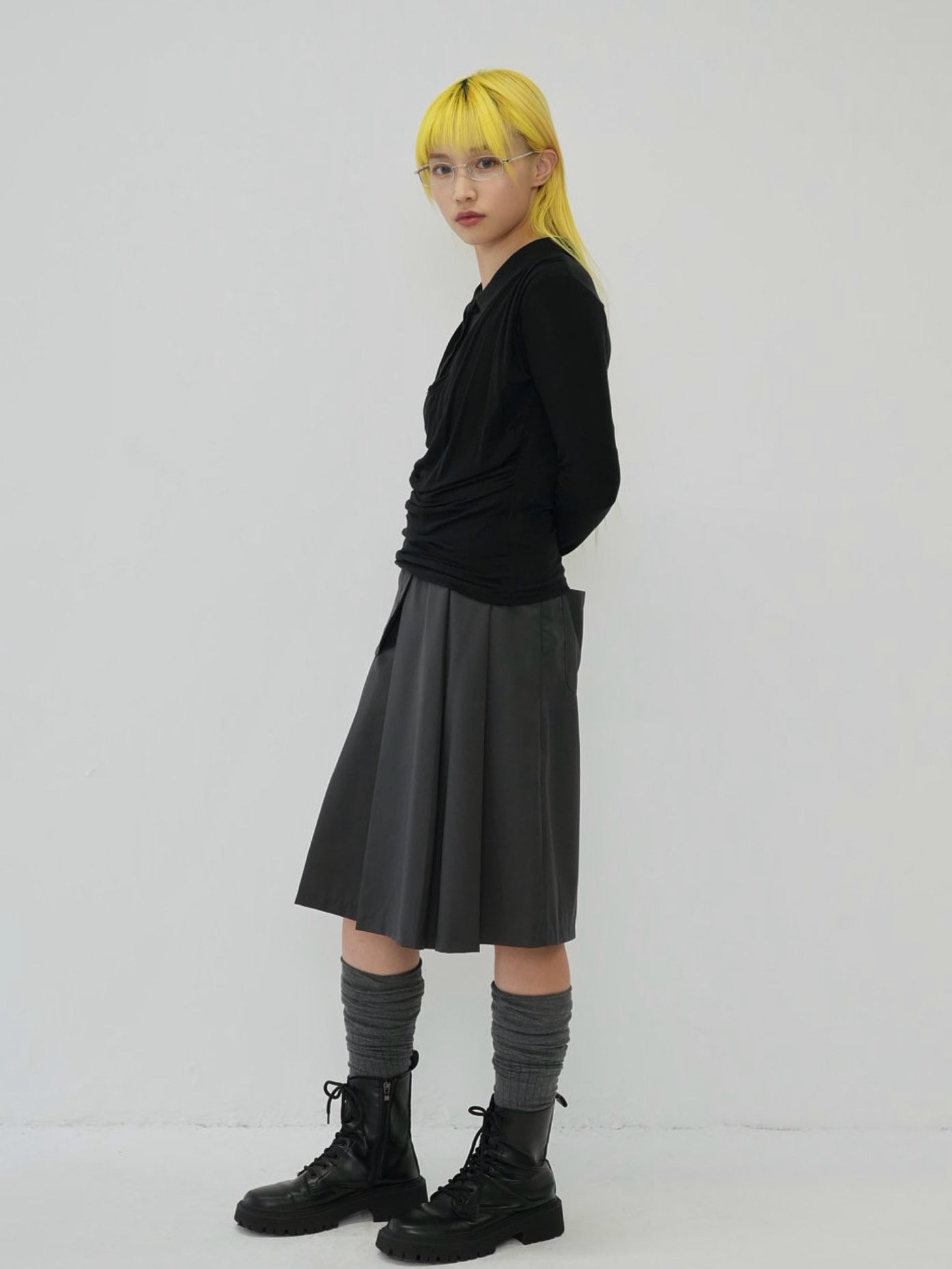 curve collar tops