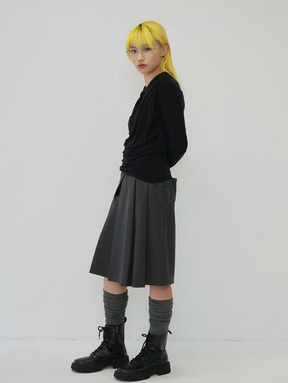 curve collar tops