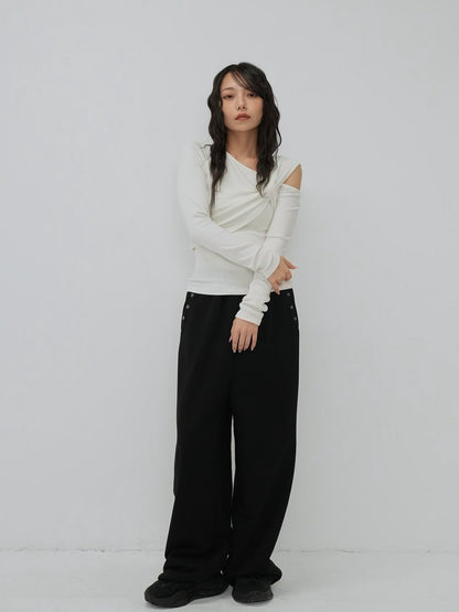 asymmetric shoulder tops