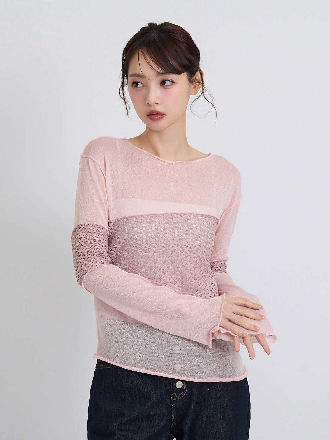 airy open summer knit tops