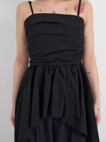 shirring peplum tops