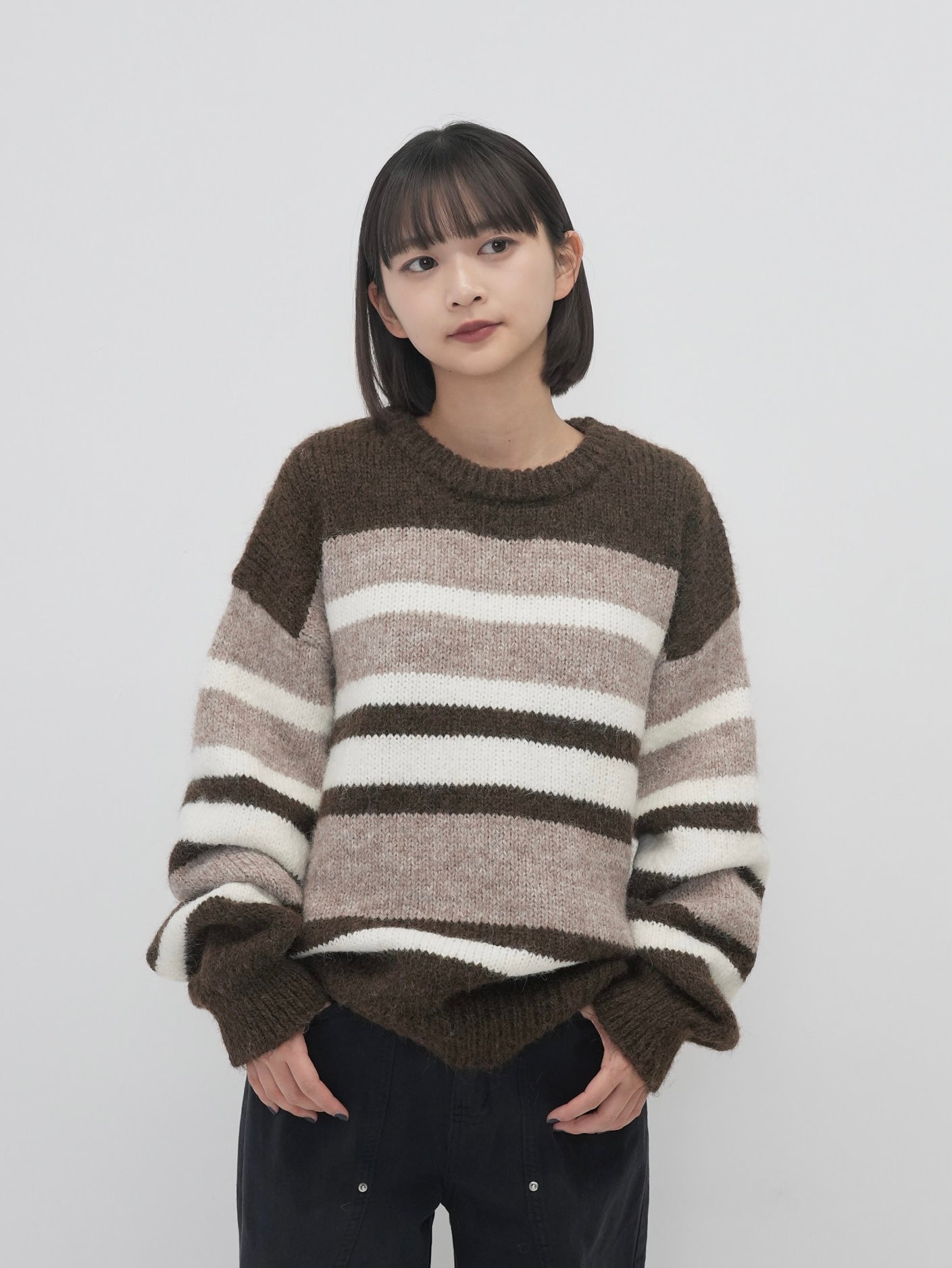 random boarder wool knit