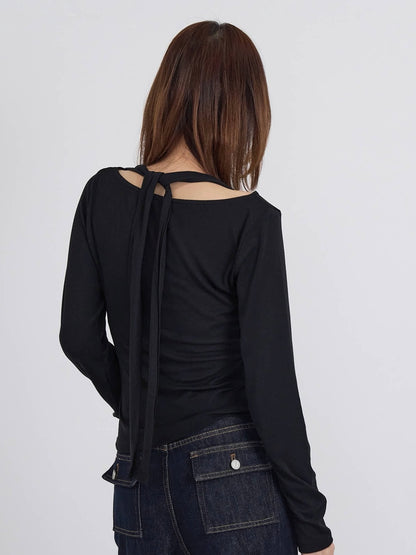 halter drape tops